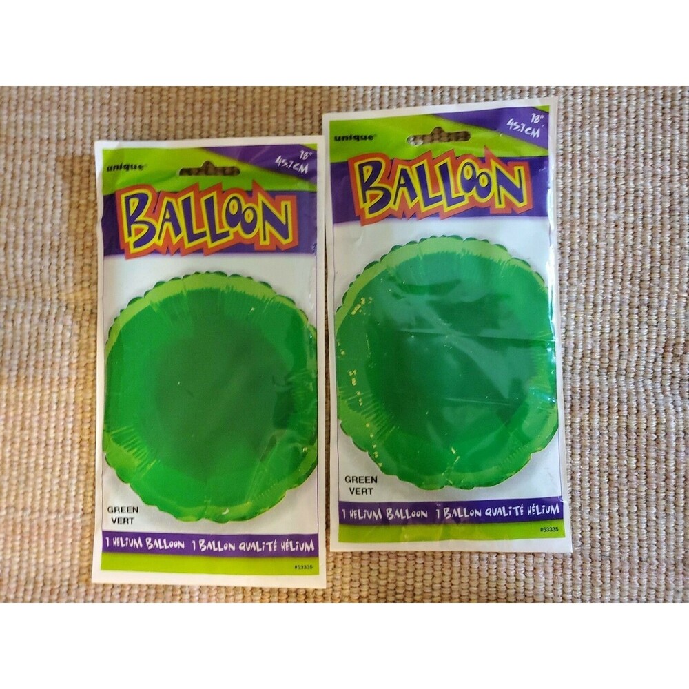 2 UNIQUE ST PATRICKS DAY 18" Round HELIUM FOIL Balloons